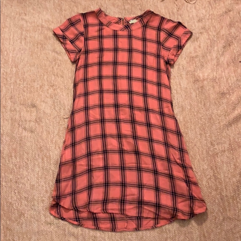 Pink/navy junior dress